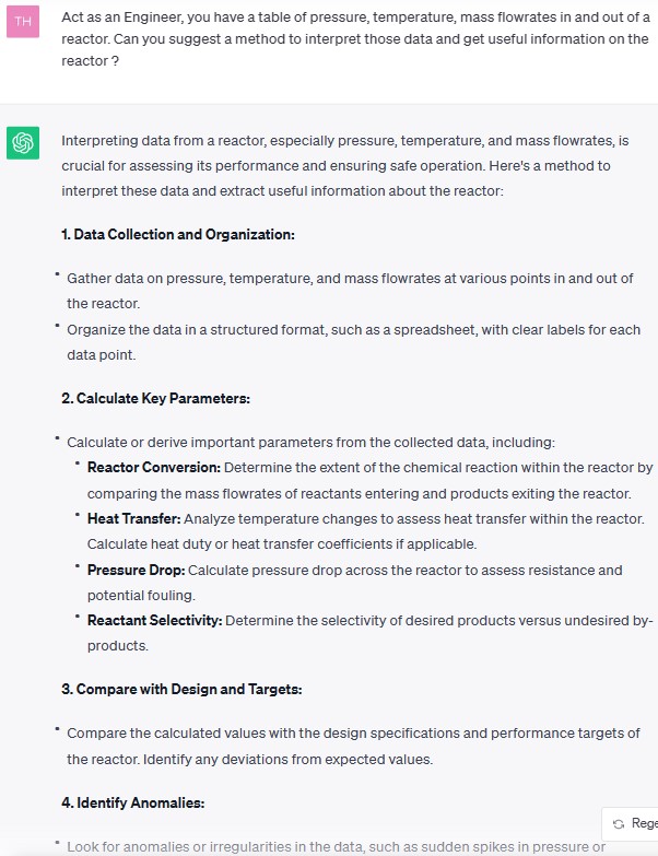 ChatGPT prompt to get help in interpreting data