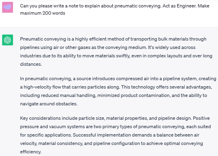 ChatGPT prompt for text formating
