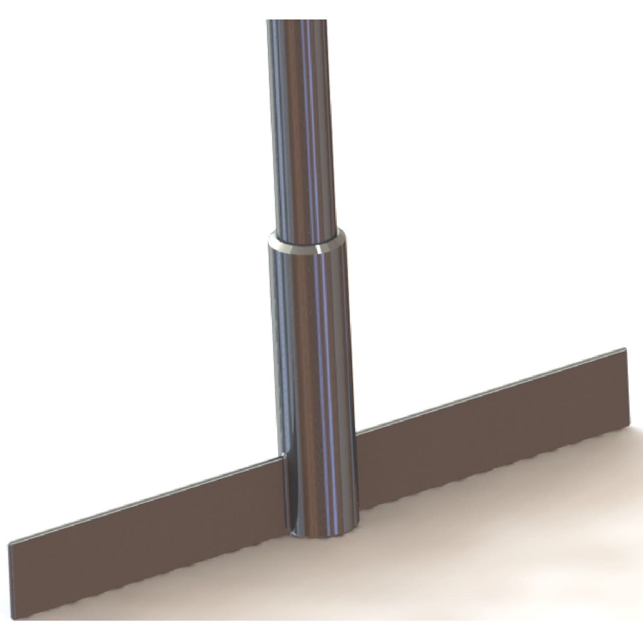 Flat paddle for tank agitation