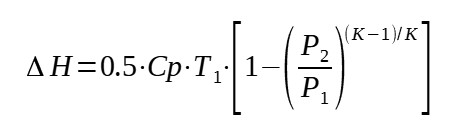 Formula for calculation energy available gas expander