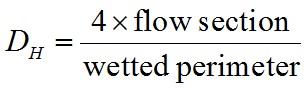 Calculation Hydraulic Diameter