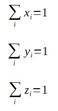 Normalization equations