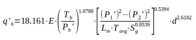 Panhandle_A Equation for flow of compressible fluids in long pipelines