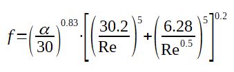 Mulley correlation for pressure drop calculation in plate heat exchanger