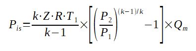 Compression power calculation equation