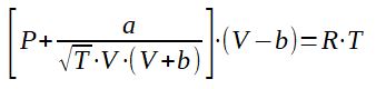 Redlich Kwong equation of state