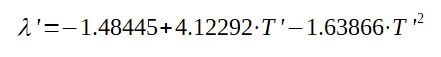 Water thermal conductivity correlation as a function of temperature