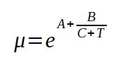 Water viscosity correlation as a function of temperature
