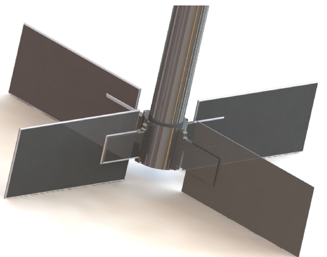 Straight full blade turbine for tank agitation